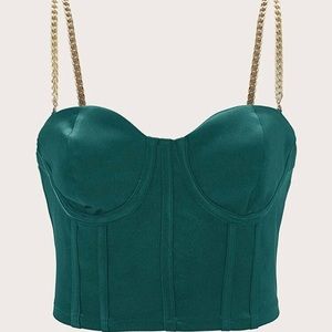 SHEIN Satin Bustier Cami Top